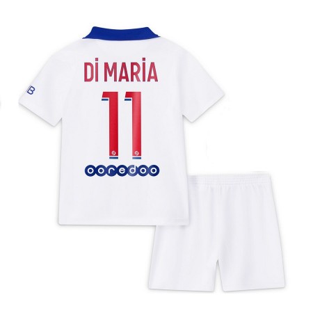 Billiga Fotbollströjor Paris Saint-Germain Di Maria 11 Barn Borta tröja 2020/21 Kortärmad